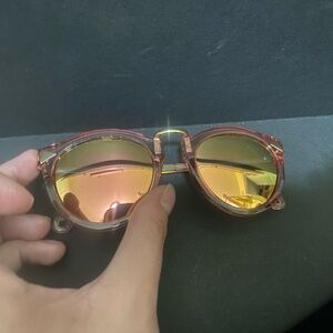 Pink mirrored polarised sunglasses for women NWT
